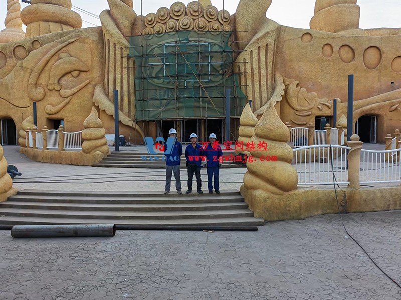 上海海昌海洋公園鋼膜結(jié)構(gòu)工程開(kāi)始施工