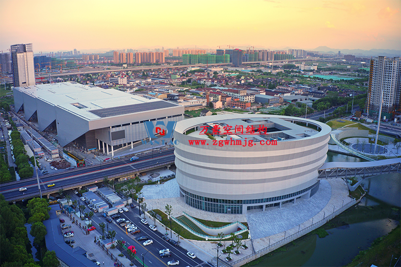 紹興國際會(huì)展中心PTFE網(wǎng)格織物幕墻項(xiàng)目