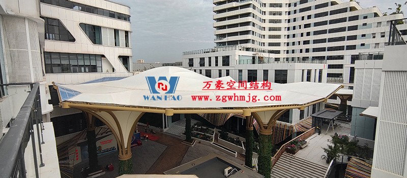 中國東盟特色商品匯聚中心膜鋼構(gòu)工程完工 中國東盟特色商品匯聚中心膜鋼構(gòu)工程完工