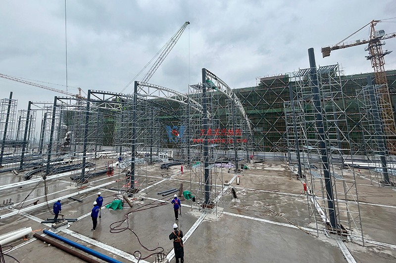 浙江真愛毯業(yè)科技有限公司廠房三屋面膜結(jié)構(gòu)工程最新進(jìn)度 浙江真愛毯業(yè)科技有限公司廠房三屋面膜結(jié)構(gòu)工程最新進(jìn)度