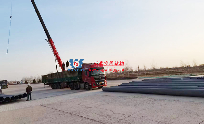 陜西定邊馬蓮灘沙漠公園鋼膜結構工程開始施工 陜西定邊馬蓮灘沙漠公園鋼膜結構工程開始施工