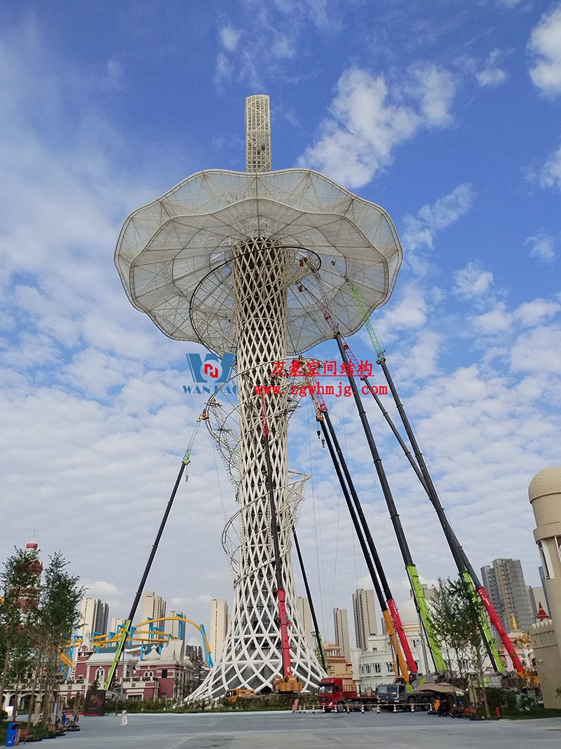 身姿輕盈，造型優(yōu)美的膜結構建筑