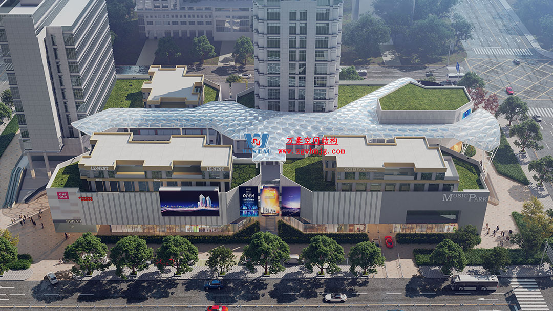 賦含夢(mèng)幻色彩的商業(yè)街膜結(jié)構(gòu)天幕，即將閃亮登場(chǎng)！