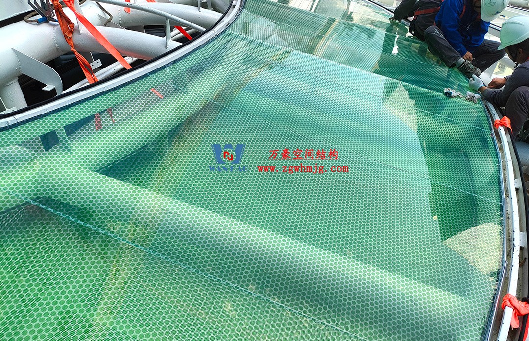 萬(wàn)豪—杭州博多森谷ETFE氣枕連廊天幕項(xiàng)目迎來(lái)新進(jìn)展