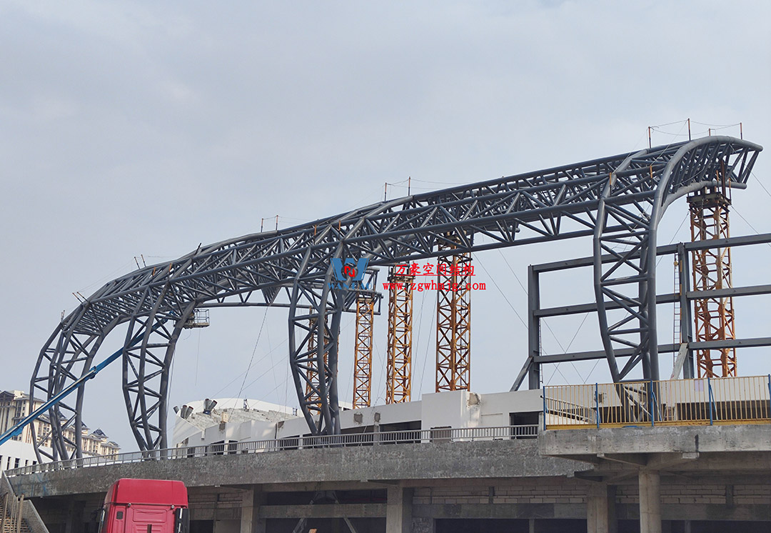 瑞麗國際文體中心建設(shè)項(xiàng)目體育場屋面膜結(jié)構(gòu)工程