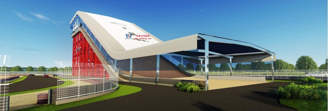 比亞迪紹興嵊州賽車場干拔沙坡觀景平臺鋼結(jié)構(gòu)項目