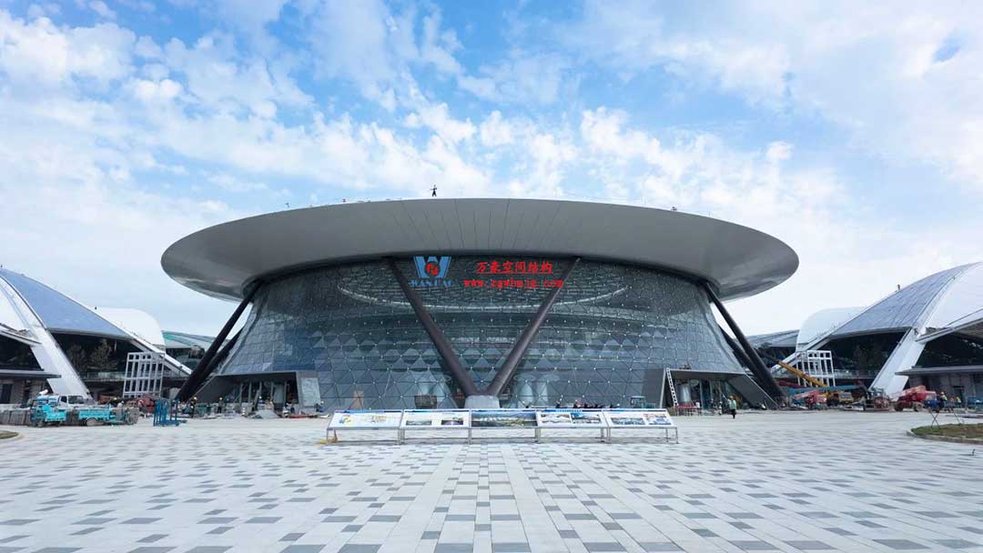 鄭州中原高鐵港數(shù)字展貿(mào)城ETFE膜結(jié)構(gòu) PTFE膜結(jié)構(gòu)工程 鄭州中原高鐵港數(shù)字展貿(mào)城ETFE膜結(jié)構(gòu) PTFE膜結(jié)構(gòu)工程