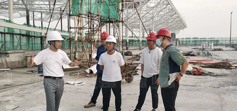杭州亞運會棒（壘）球體育文化中心膜結(jié)構(gòu)項目火熱施工中