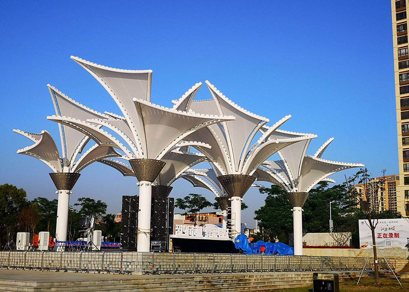 東莞市東江西岸PTFE網(wǎng)格覆膜結構