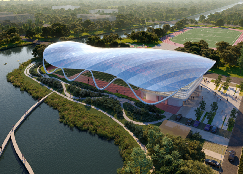 上海工程技術大學松江校區(qū)風雨操場ETFE膜結構項目