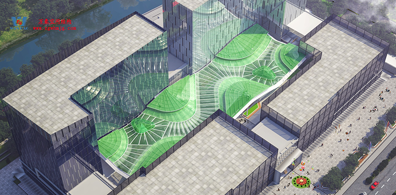 博多森谷項目中庭etfe膜結(jié)構(gòu)工程