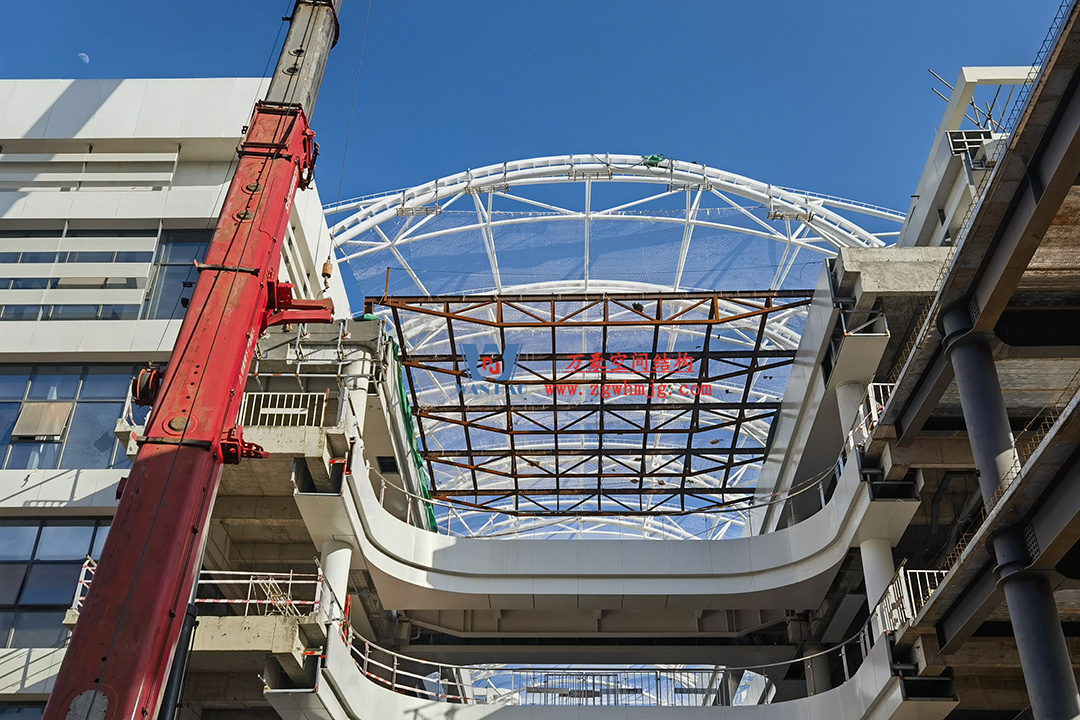 工程進(jìn)度全速推進(jìn)，PTFE膜材張拉在即！