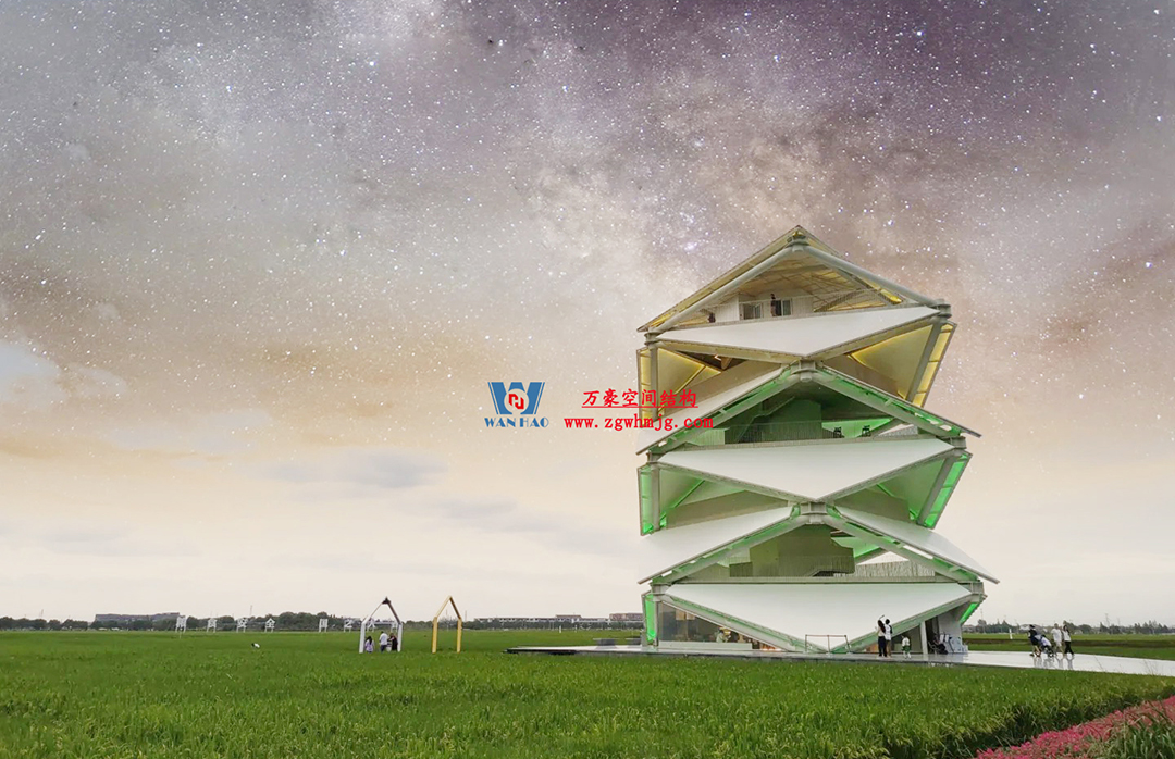 創(chuàng)意與藝術美感兼具的鋼膜結(jié)構建筑