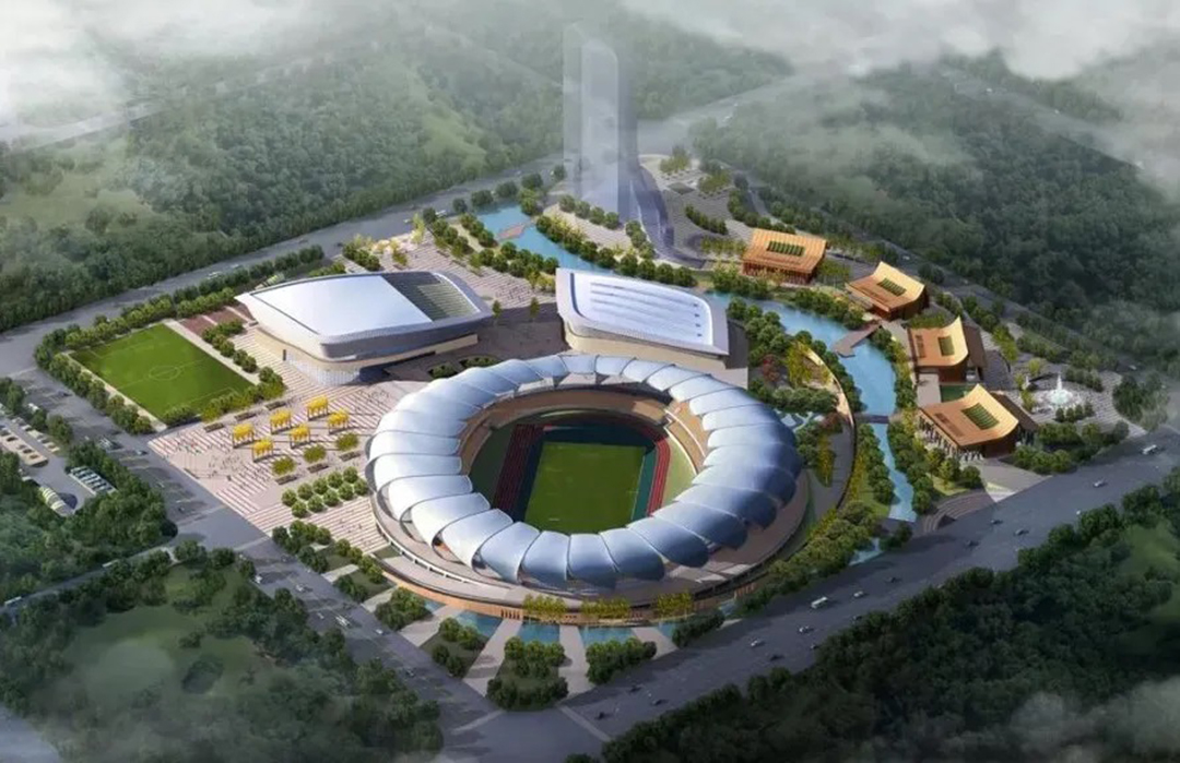 瑞麗國(guó)際文體中心緊鑼密鼓施工中，“盛世之花”即將綻放