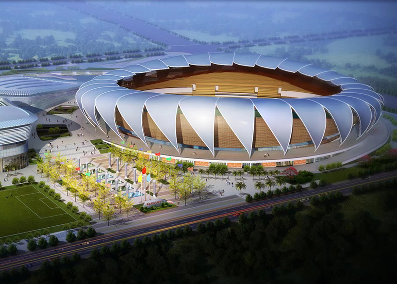 瑞麗國際文體中心建設(shè)項(xiàng)目體育場屋面膜結(jié)構(gòu)