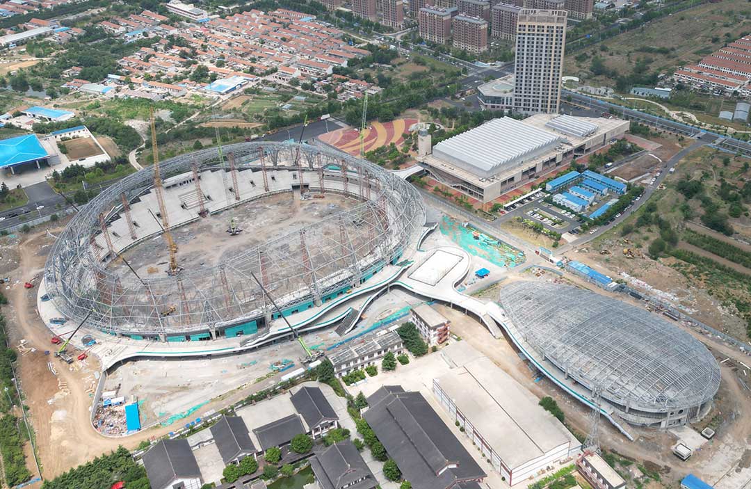 山東蓬萊體育場鋼結(jié)構(gòu)工程