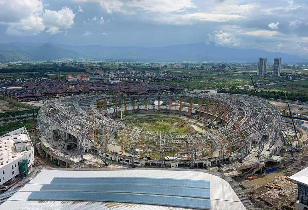 瑞麗國際文體中心鋼結(jié)構(gòu)工程