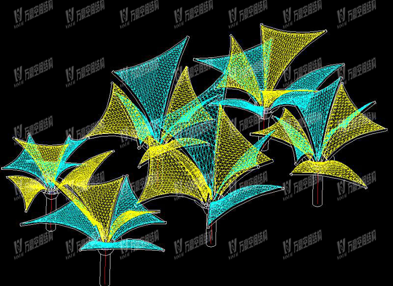 東莞市東江西岸PTFE網(wǎng)格覆膜結(jié)構項目