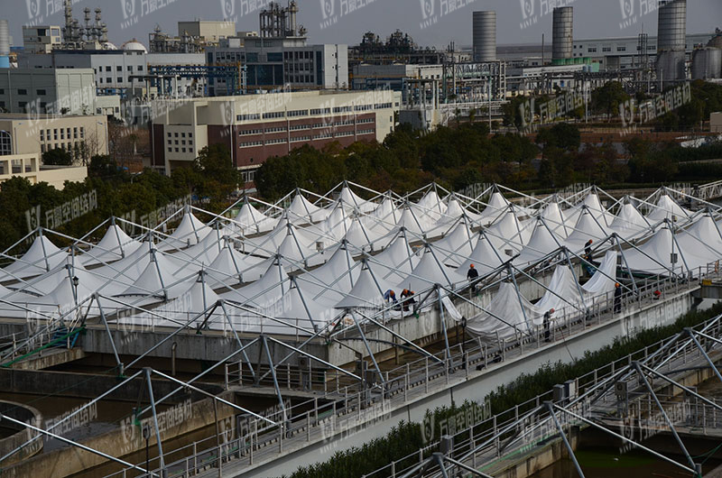 寧波北區(qū)污水池膜結(jié)構(gòu) 寧波北區(qū)污水池膜結(jié)構(gòu)